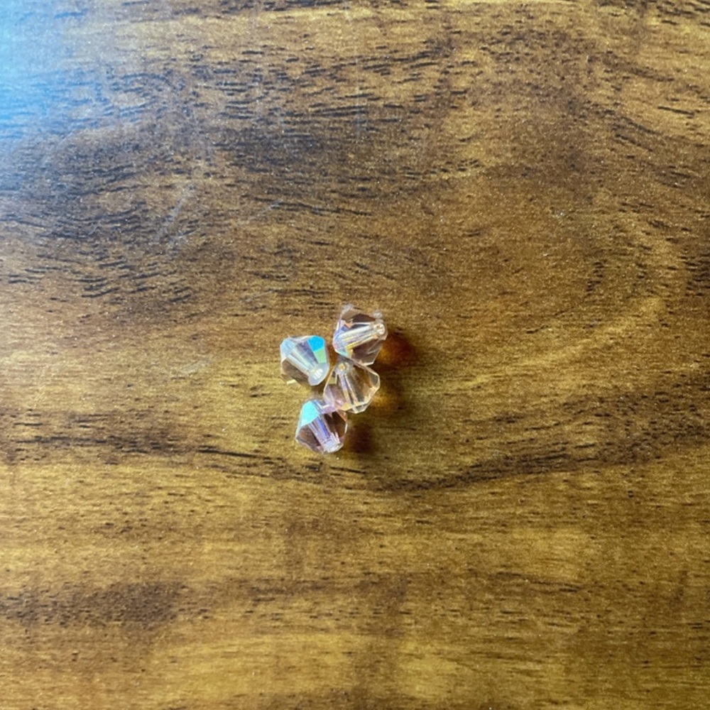 Light orange beads for jewelry making